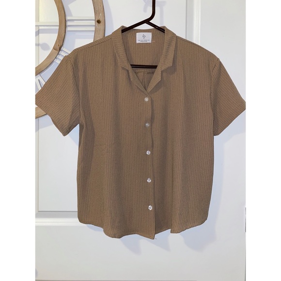 Wood striped button shirt - Picture 2 of 3